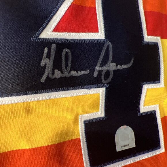 Signed Vtg Houston Astros Jersey 2XL Nolan Ryan 34 Mitchell Ness w/Tag HOLOGRAM - Picture 12 of 13